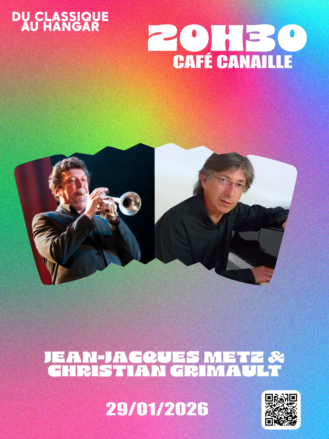 présentation des artistes du jeudi 29 janvier 2026